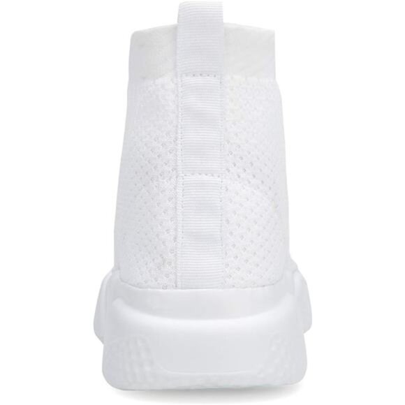 Womens Slip On Shoes Lightweight High Top Sneakers Comfortable Gym - Picture 4 of 8